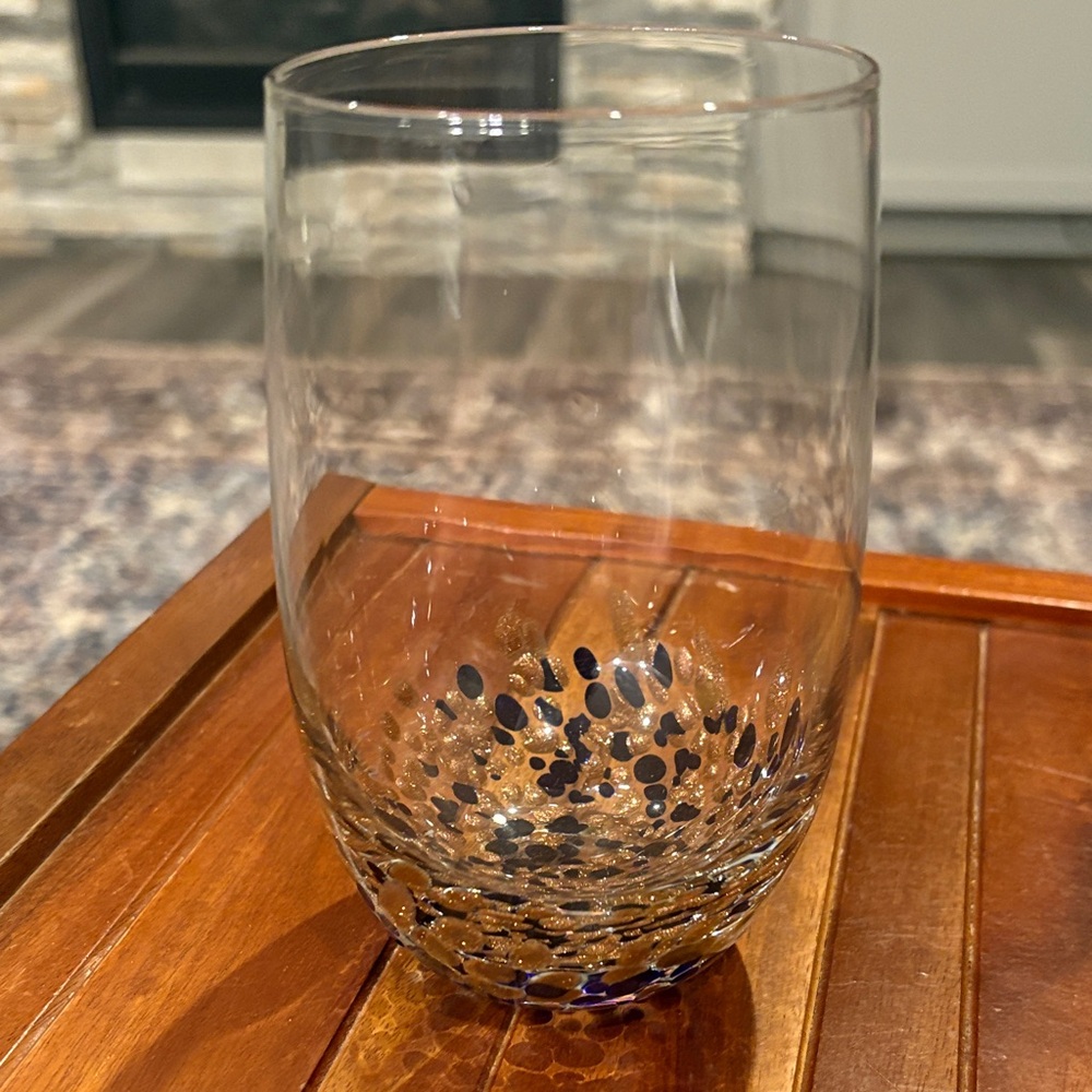 Cuisinart Discontinued High Ball Wine Glass Gold and Black Accents Replacement